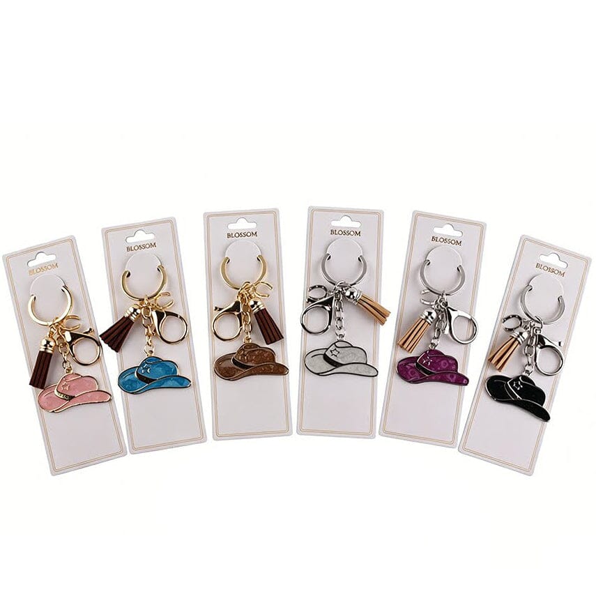 Cowgirl Hat Tassel Keychain 995 (12 units)