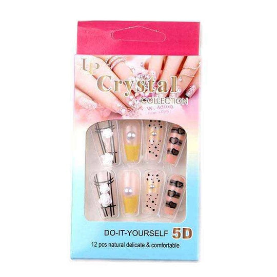 Crystal 5D DIY Press-On Nails Set 1595 (12 units)