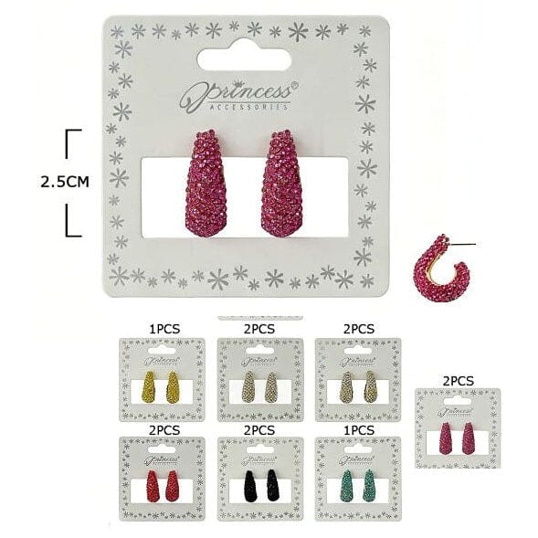 Crystal Teardrop Earrings 10831GS (12 units)