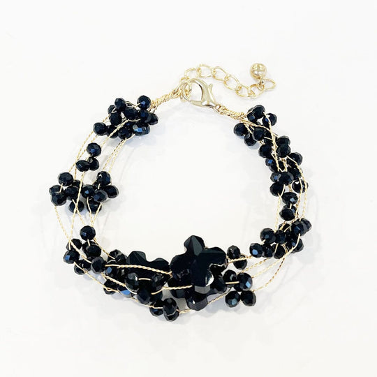 Crystal Wire Beaded Bracelet 2 Colors (4 units)