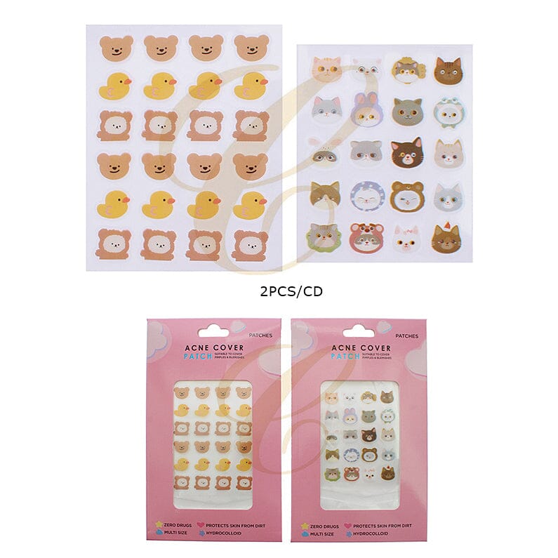 Cute Animal Hydrocolloid Acne Cover Patches 1502 (12 units)