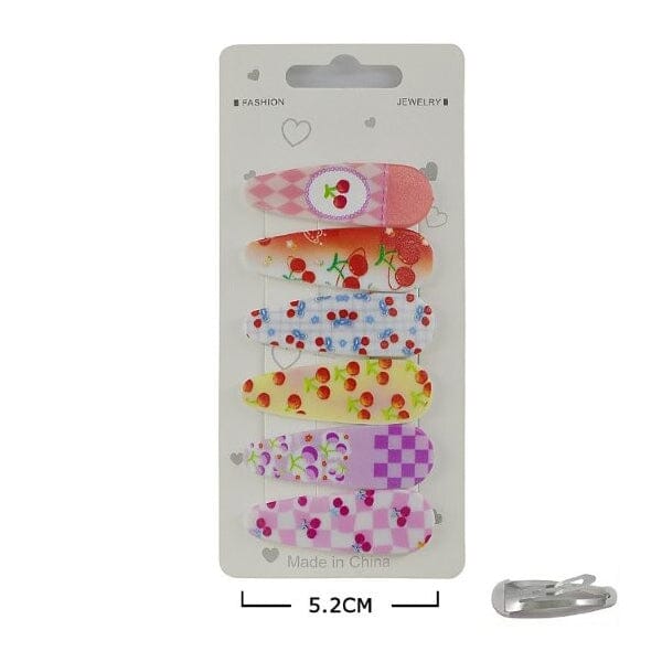 Cute Cherry Kid's 6PC Hair Pin Set 936M (12 units)