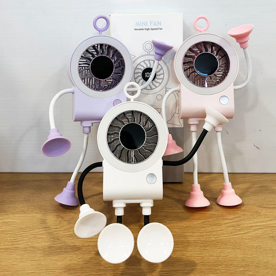 Cute Hanging Mini Suction Cup Fan (3 units)