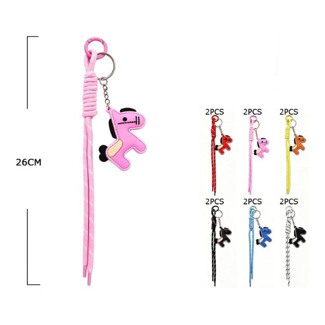 Cute Horse Charm Tassel Keychain 75793 (12 units)