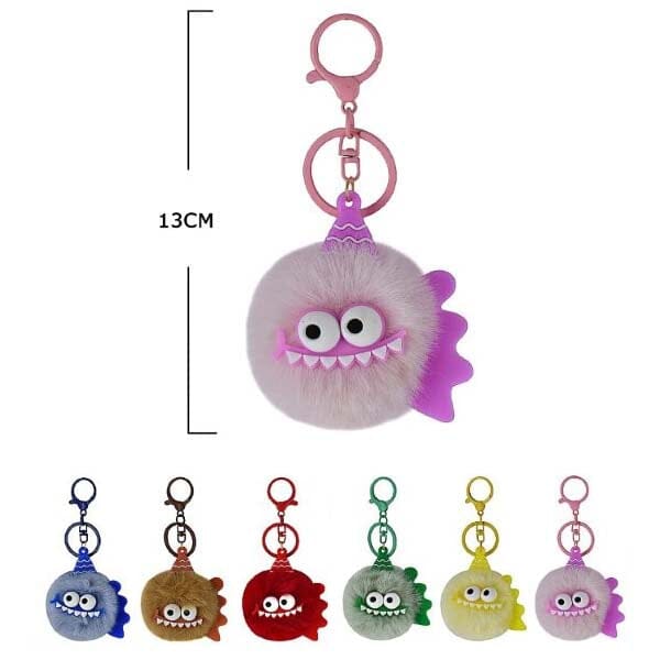 Cute Pom Pom Keychain 75756 (12 units)