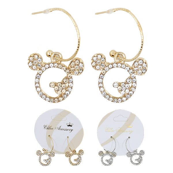 Cute Rhinestone Earring 0344GS (12 units)