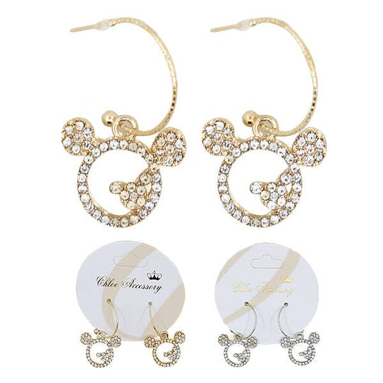Cute Rhinestone Earring 0344GS (12 units)
