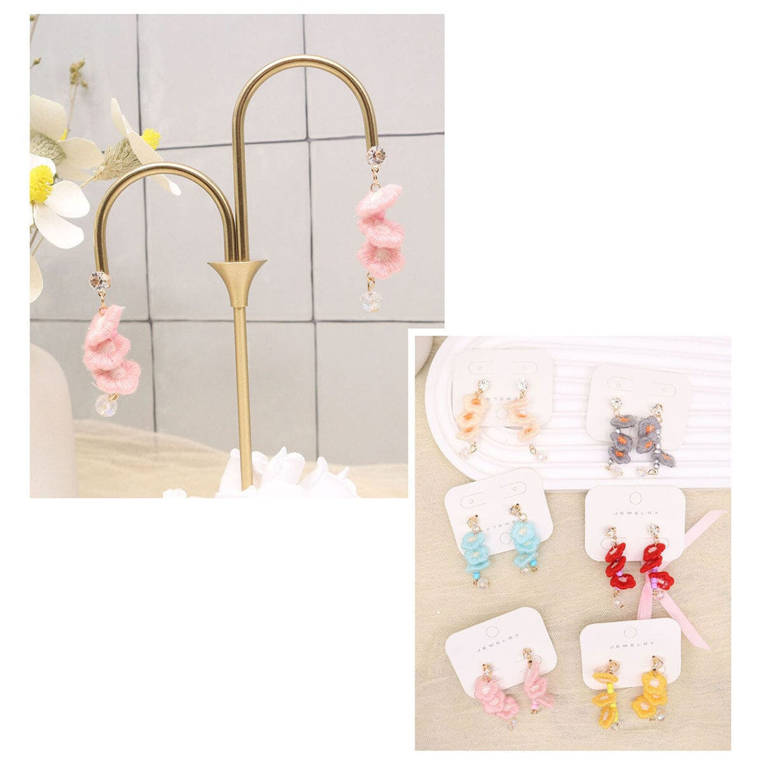 Cute Rope Twist Dangle Earrings 1969 (12 units)