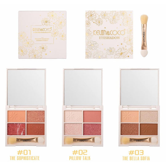 Daisy Garden Collcetion 4 Colors Eyeshadow Palette (24 units)