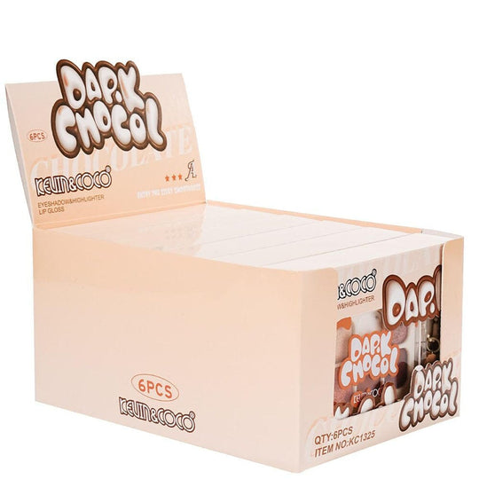Dark Chocol Palette & Lip Gloss Set 1325 (6 units)