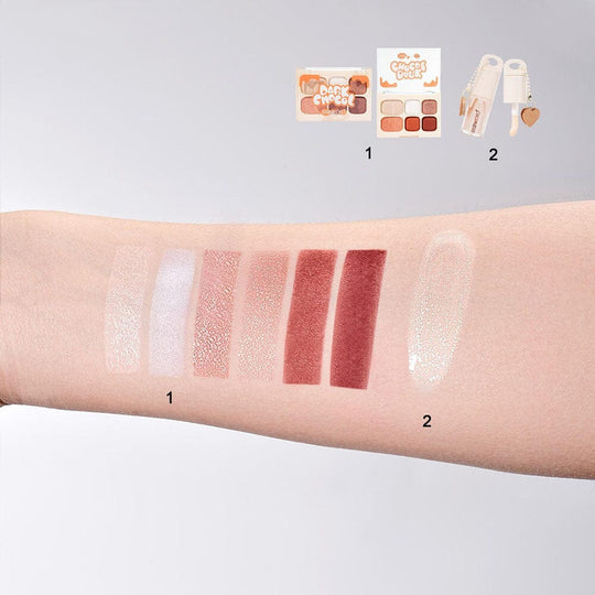 Dark Chocol Palette & Lip Gloss Set 1325 (6 units)