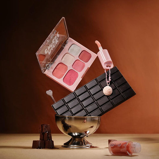 Dark Chocol Palette & Lip Gloss Set 1326 (6 units)