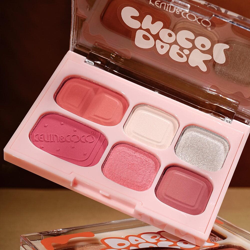 Dark Chocol Palette & Lip Gloss Set 1326 (6 units)