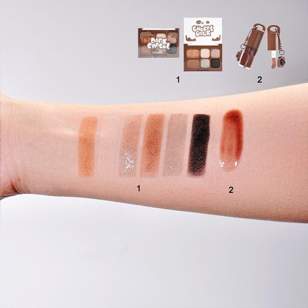 Dark Chocol Palette & Lip Gloss Set 1327 (6 units)