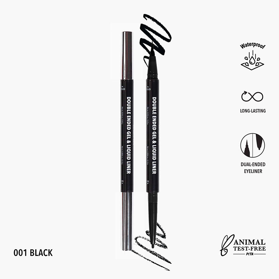Double Ended Gel & Liquid Liner - Black (3 units)