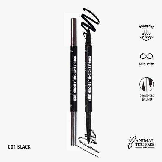 Double Ended Gel & Liquid Liner - Black (3 units)