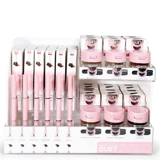 Duet Gel Tint + Brow Pencil, Brow Powder + Pomade Display Set (1 unit)