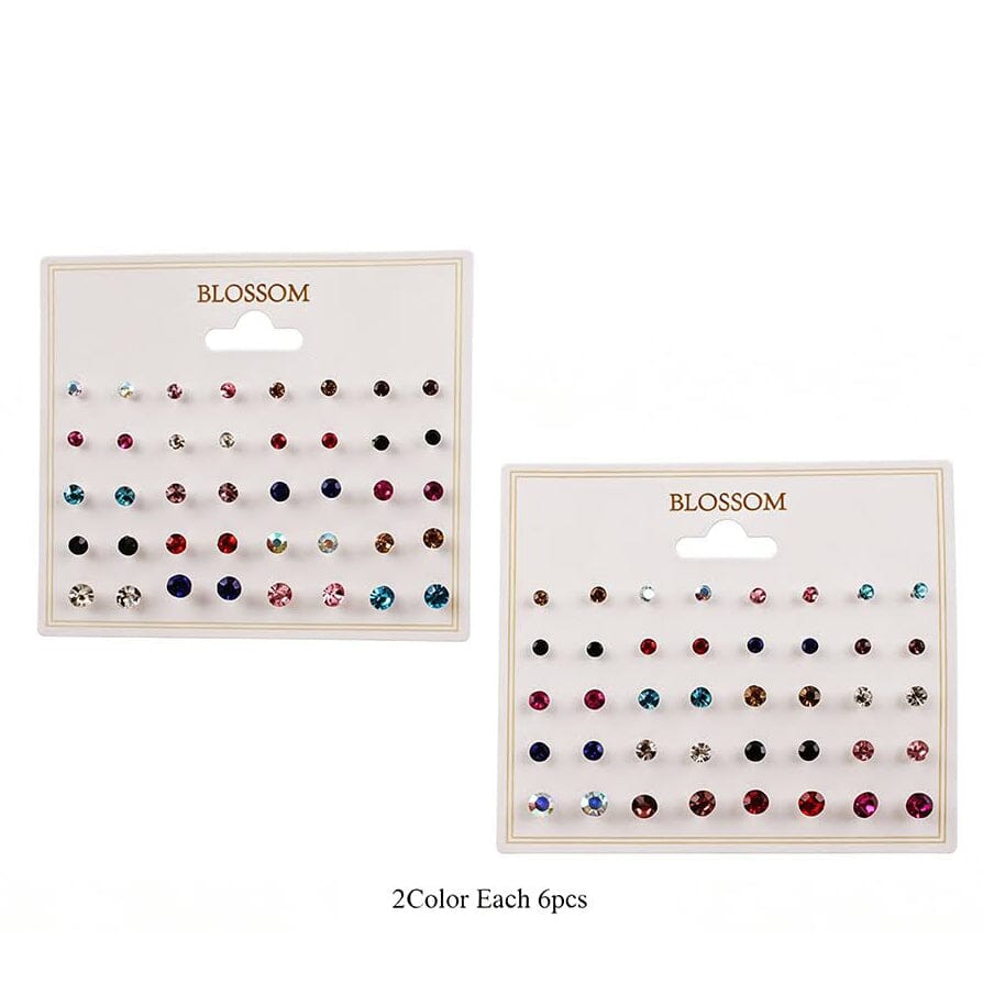 Elegant Rhinestone Statement Earrings 4614BT (12 units)