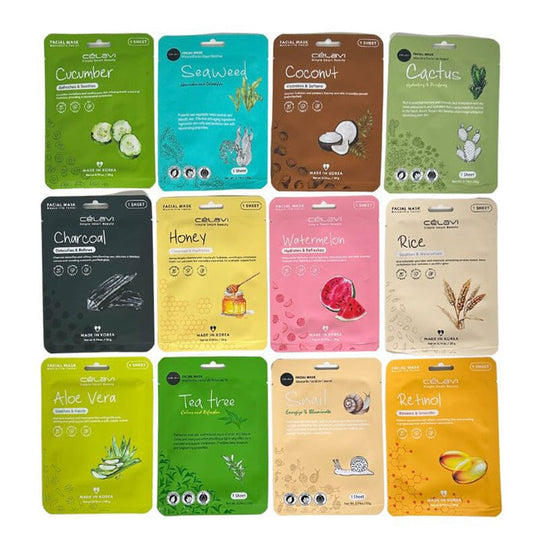 Essence Facial Sheet Mask Assorted (12 units)