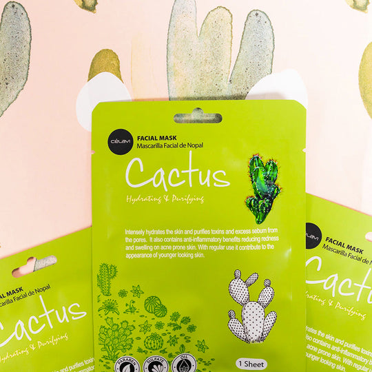 Essence Facial Sheet Mask Moisturizing Skin Care - Cactus (24 units)