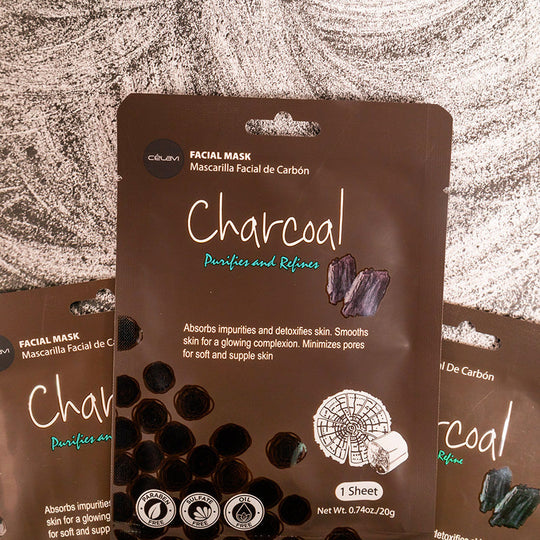 Essence Facial Sheet Mask Moisturizing Skin Care - Charcoal (24 units)
