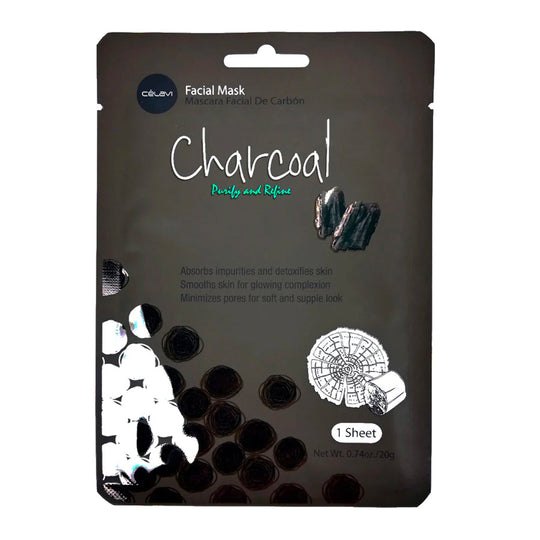 Essence Facial Sheet Mask Moisturizing Skin Care - Charcoal (24 units)