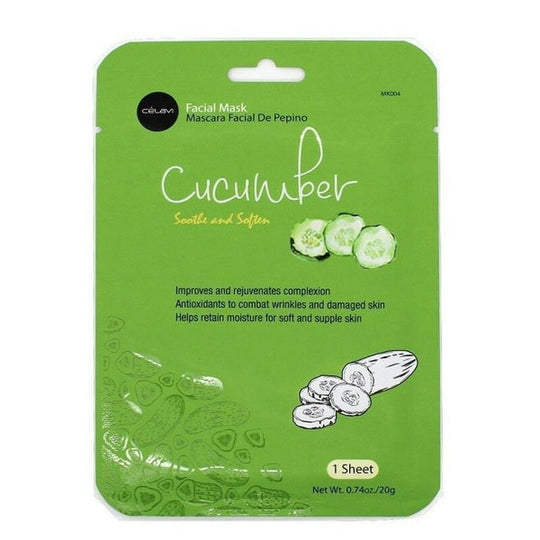 Essence Facial Sheet Mask Moisturizing Skin Care - Cucumber (24 units)