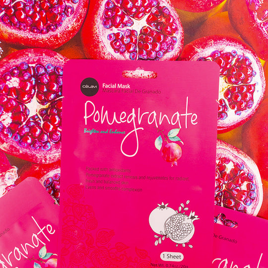 Essence Facial Sheet Mask Moisturizing Skin Care - Pomegranate(24 units)