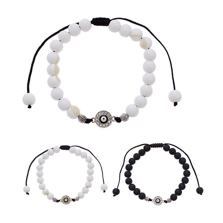 Evil Eye Beaded Adjustable Bracelet 1952R2 (12 units)