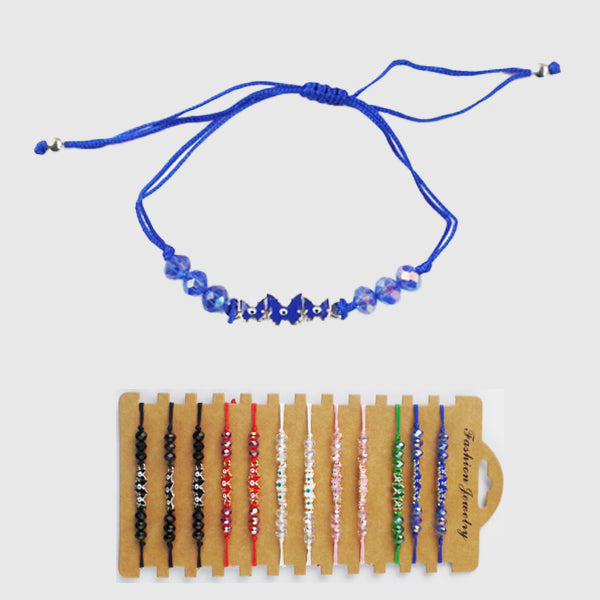 Evil Eye Butterfly Adjustable Bracelets 34501 (12 units)