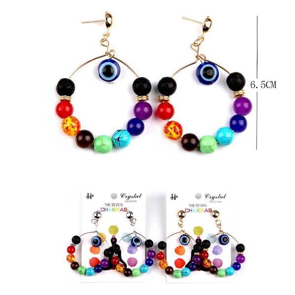 Evil Eye Earrings 0596 (12 units)