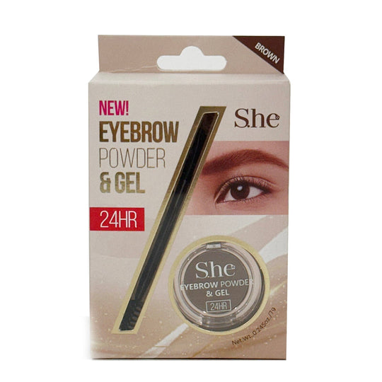 Eyebrow Powder & Gel - Brown (12 units)