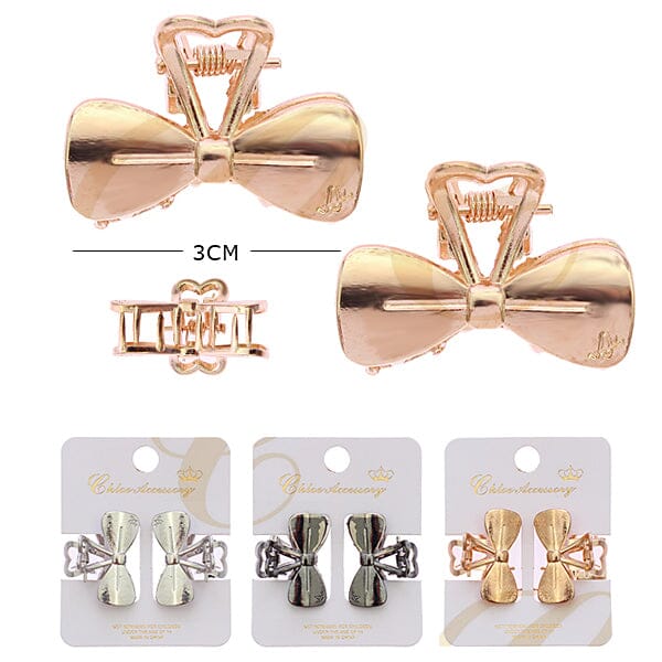 Fashion 2PC Hair Clips 0496GS (12 units)