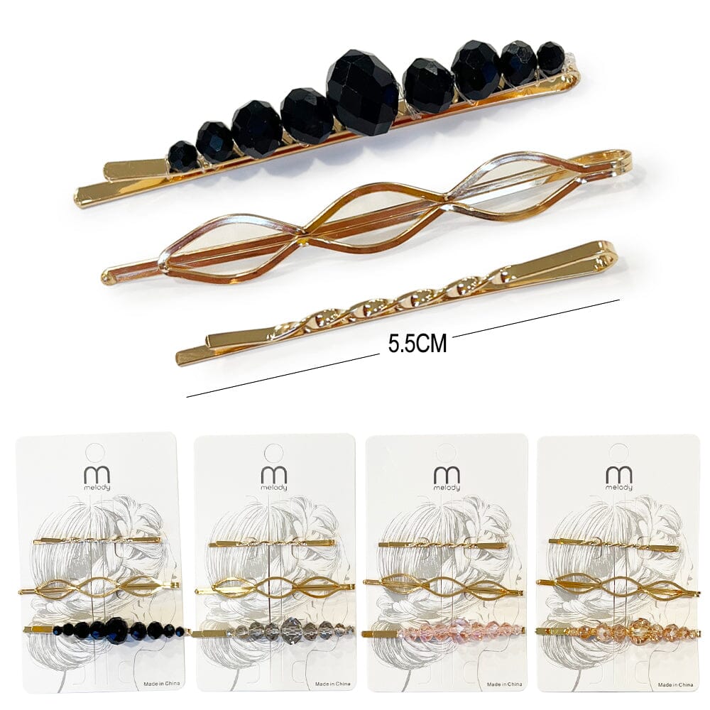 Fashion 3PC Hair Pin 6298 (12 units)