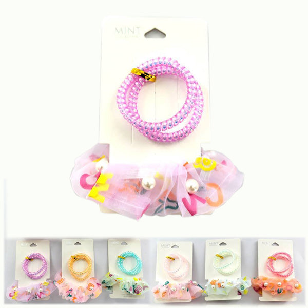 Fashion 3PC Hair Tie Set 10396 (12 units)
