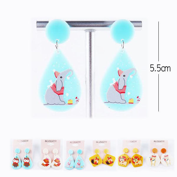 Fashion Acrylic Earring 4443 ( 12 units)