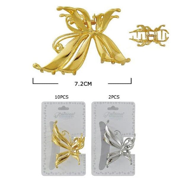 Fashion Butterfly Shape Jaw Clip 10080GS (12 units)