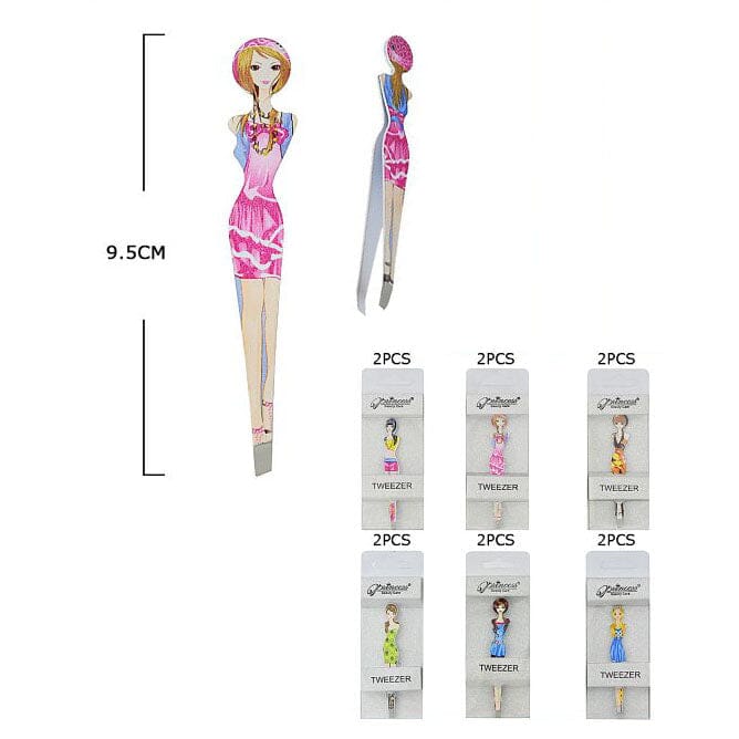 Fashion Doll Print Tweezers 1008 (12 units)
