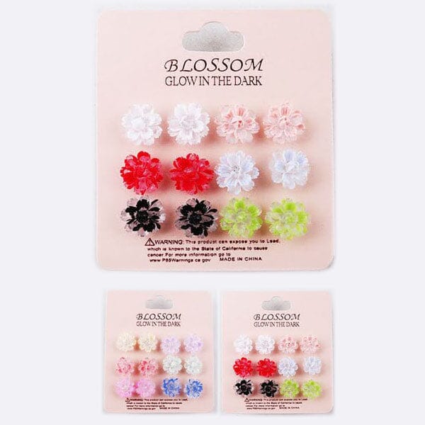 Fashion Flower Shape Multi Earring I4932 (12 units)