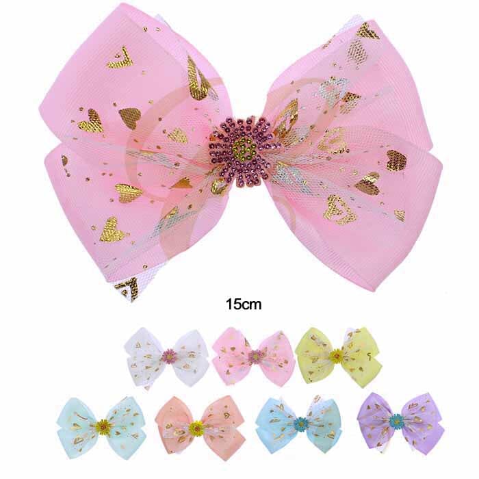 Fashion Hair Bow 0623P7 ( 12 units)