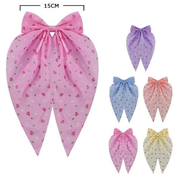 Fashion Hair Bow With Tail 29397M (12 units)