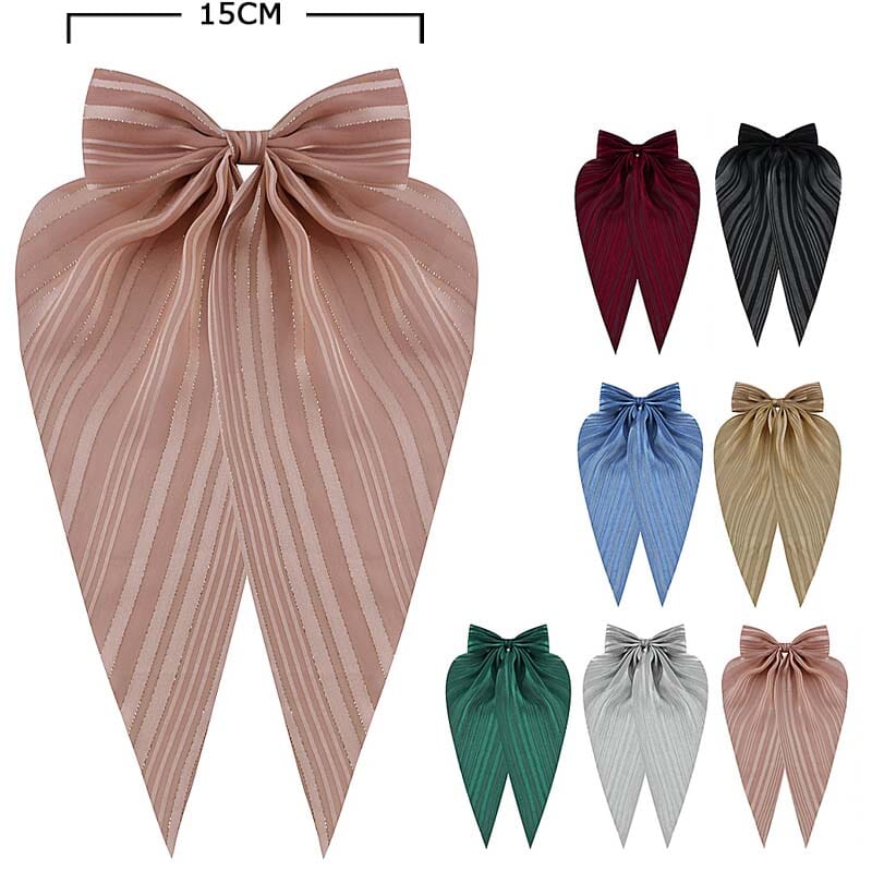 Fashion Hair Bow With Tail 29566M (12 units)