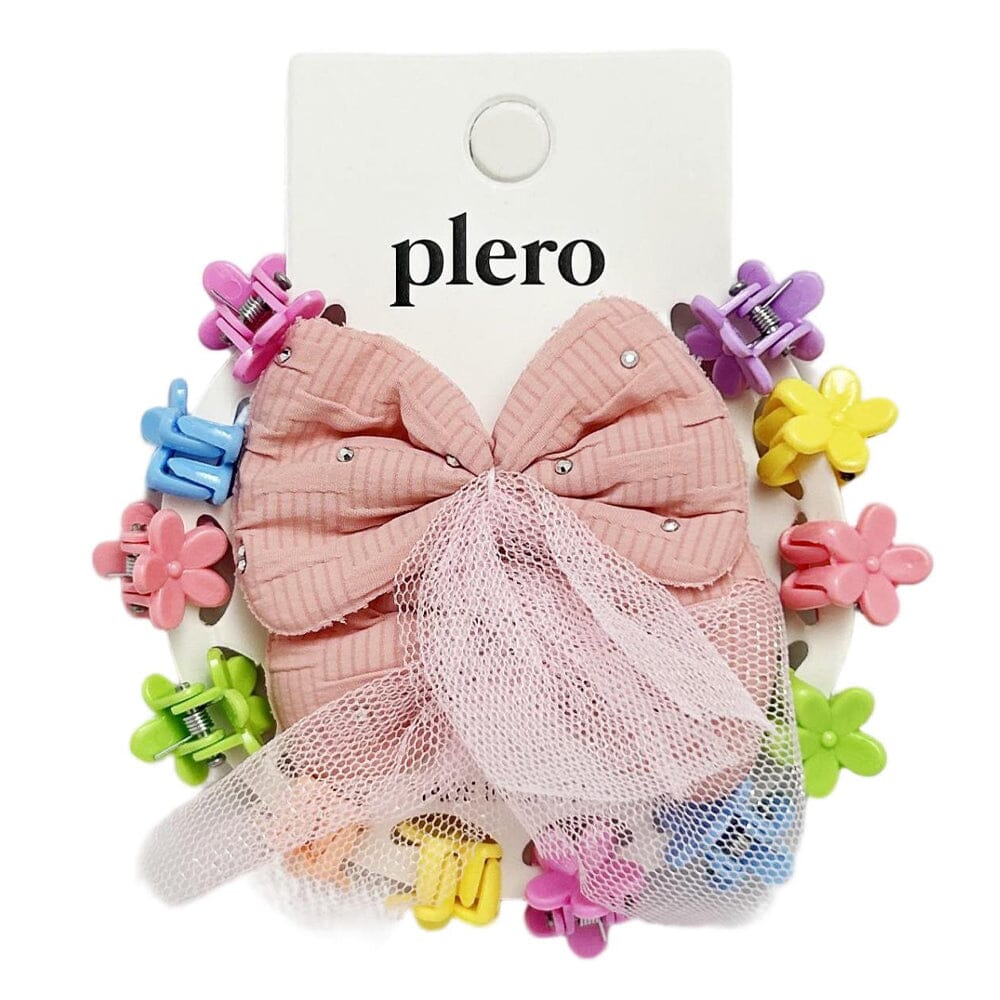 Fashion Kids Hair Bow  With Mini Clip Set 2000 (12 units)