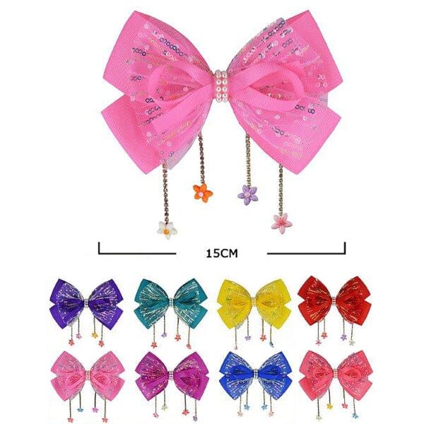 Fashion Layered Hair Bow 28236K (12 units)