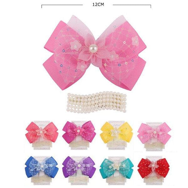 Fashion Layered Hair Bow Pin 10528K ( 12 units)