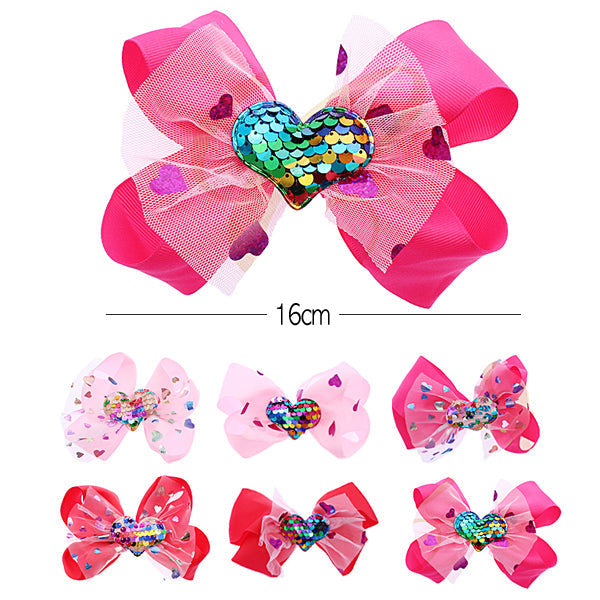 Fashion Layered Hair Bows 0555R3 (12 units)