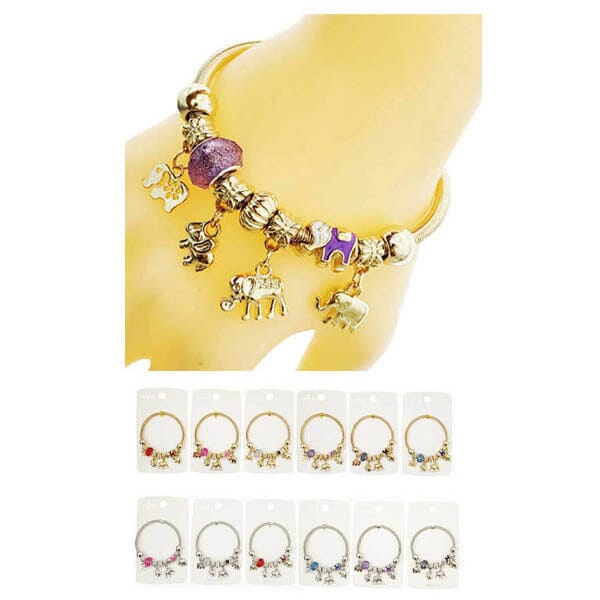 Fashion Multi Charm Bracelet 46163 (12 units)