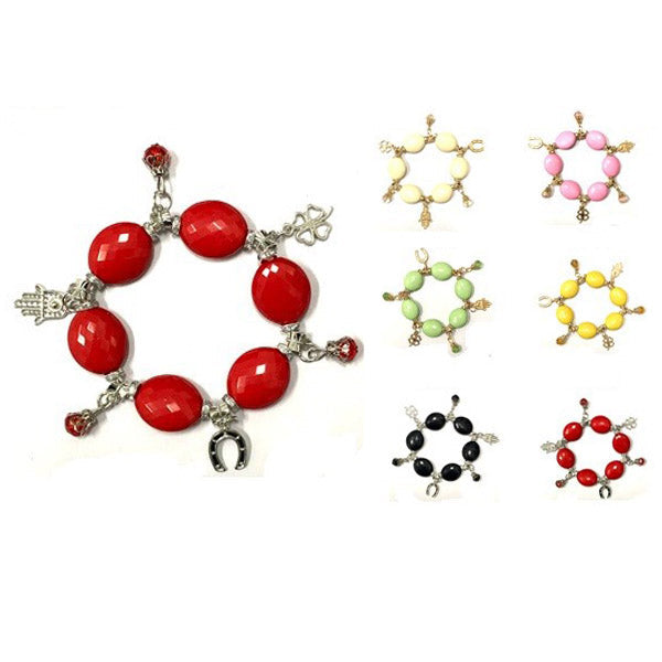 Fashion  Multi Charm Bracelets 385 (12 units)