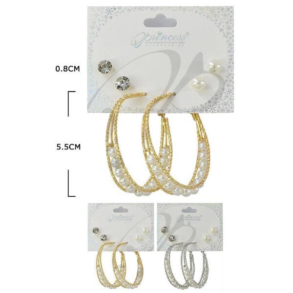 Fashion Multi Earrings Set 3233GS (12 units)