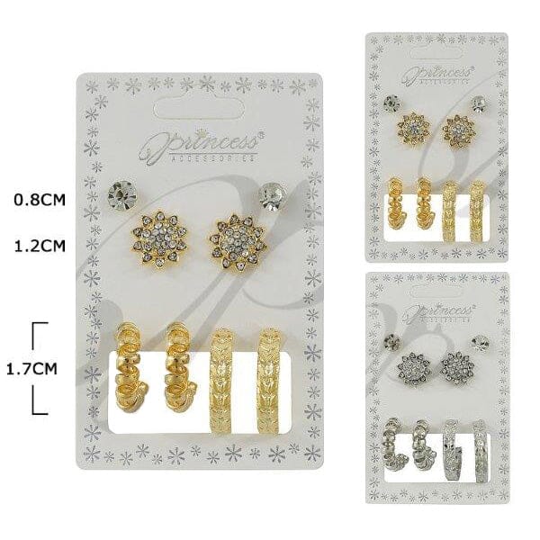 Fashion Multi Earrings Set 3238GS (12 units)